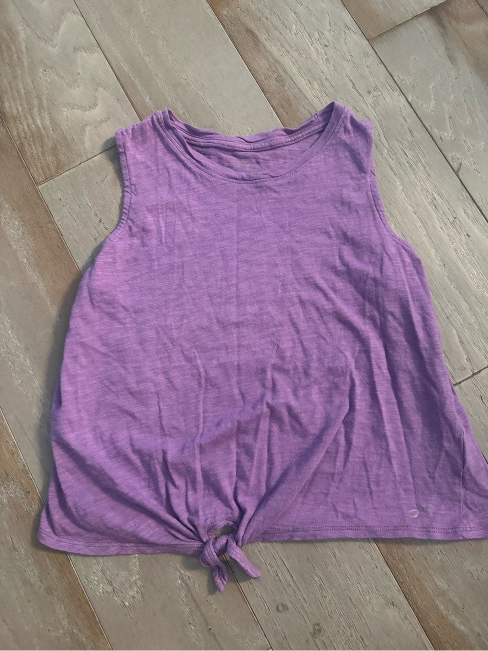 Kids Purple Tie-Front Tank Top